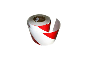 Odrazový pás 141 mm červeno-biely pruhovaný