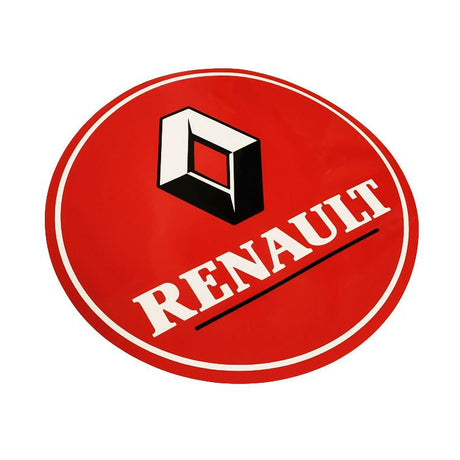 Nálepka kruhová retro pre Renault 22 cm