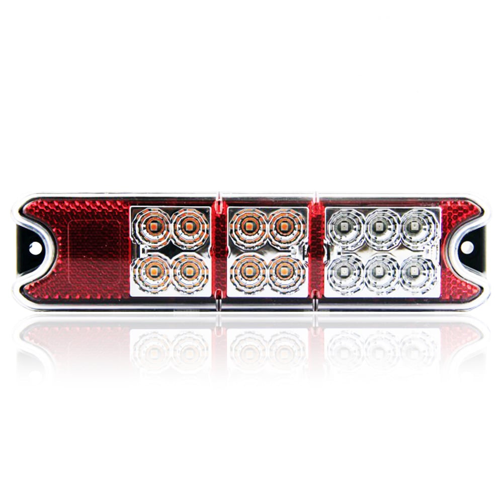 Lampa LED 3-funkčná s prizmatickým dizajnom 12/24V