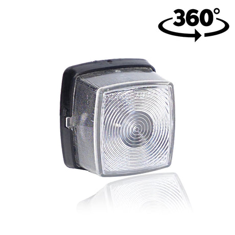 Poloha lampy veľká biela