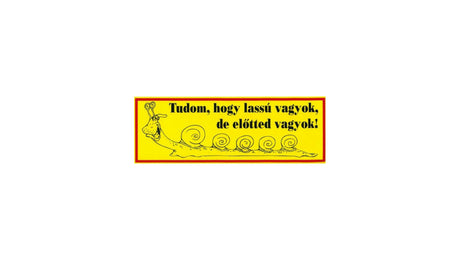 Nálepka Viem, že som pomalý ...