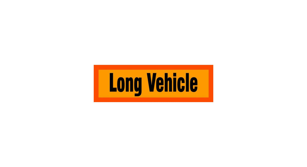 Matrica Long Vehicle mierne odleskujúca 9,6 x 41,5 cm