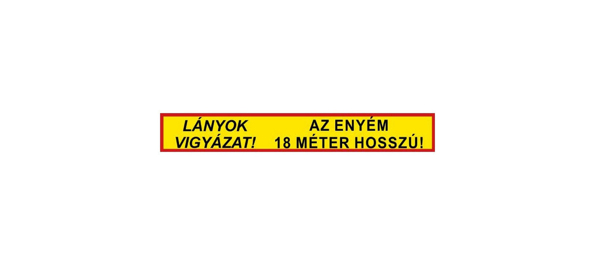 Nálepka Dievčatá pozor môj je 18m