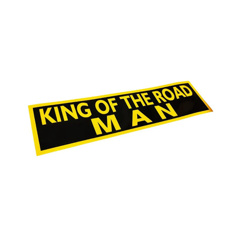Nálepka - King of the road nápisom
