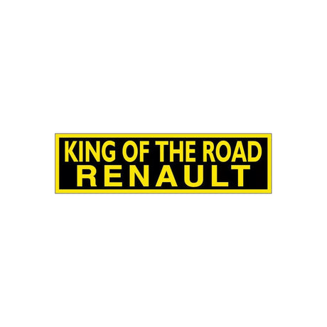 Nálepka - King of the road nápisom