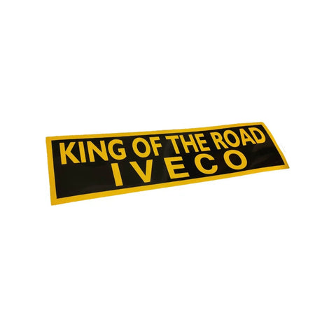 Nálepka - King of the road nápisom