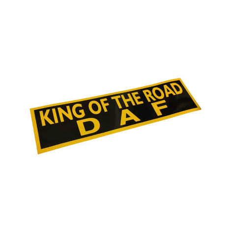 Nálepka - King of the road nápisom