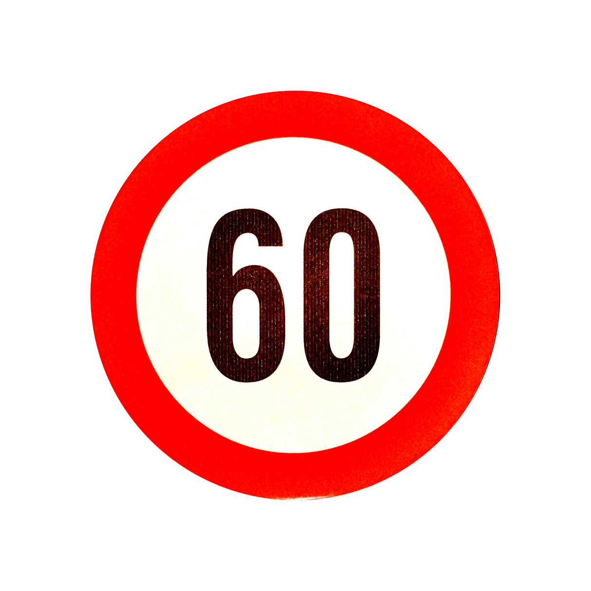 Odrazová rýchlostná obmedzovacia nálepka - 19 cm