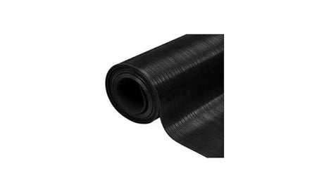 Protismykový gumený koberec s hustými žlábmi 3 mm hrubý