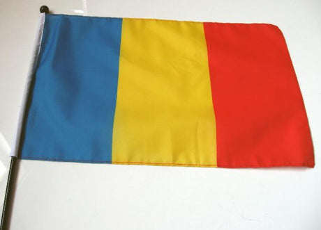 Vlajka s autouchom Rumunska (30x45 cm)