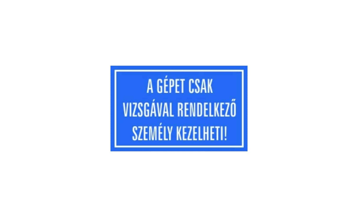 Matrica Len osoba s oprávnením na používanie môže ovládať stroj!