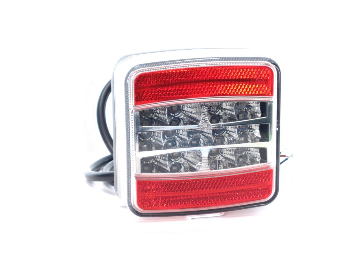 Svetlo LED 3-funkčné kockové s prizmou 12/24V