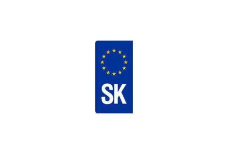 Tabuľka s nálepkou EÚ s hviezdičkou