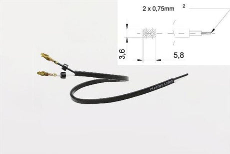 Elektrický kábel 2 x 0,75 mm² 2-žilový štvorcový