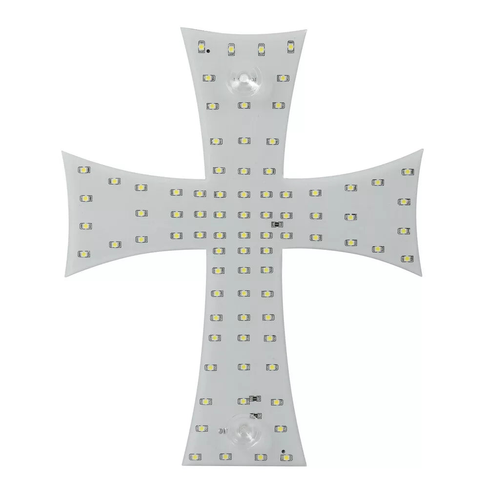 Kamiónové dekoračné osvetlenie biely LED kríž 24V
