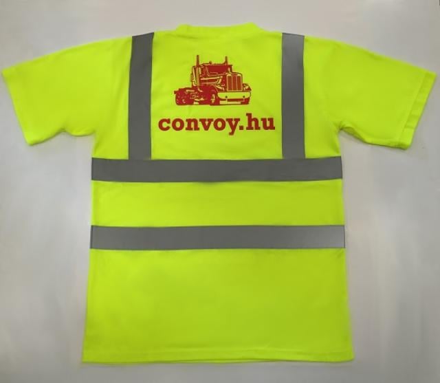 Dobre viditeľné tričko convoy.hu