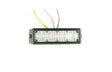 Villogó lámpa sárga kiegészítő mini 4LED 18 funkciós