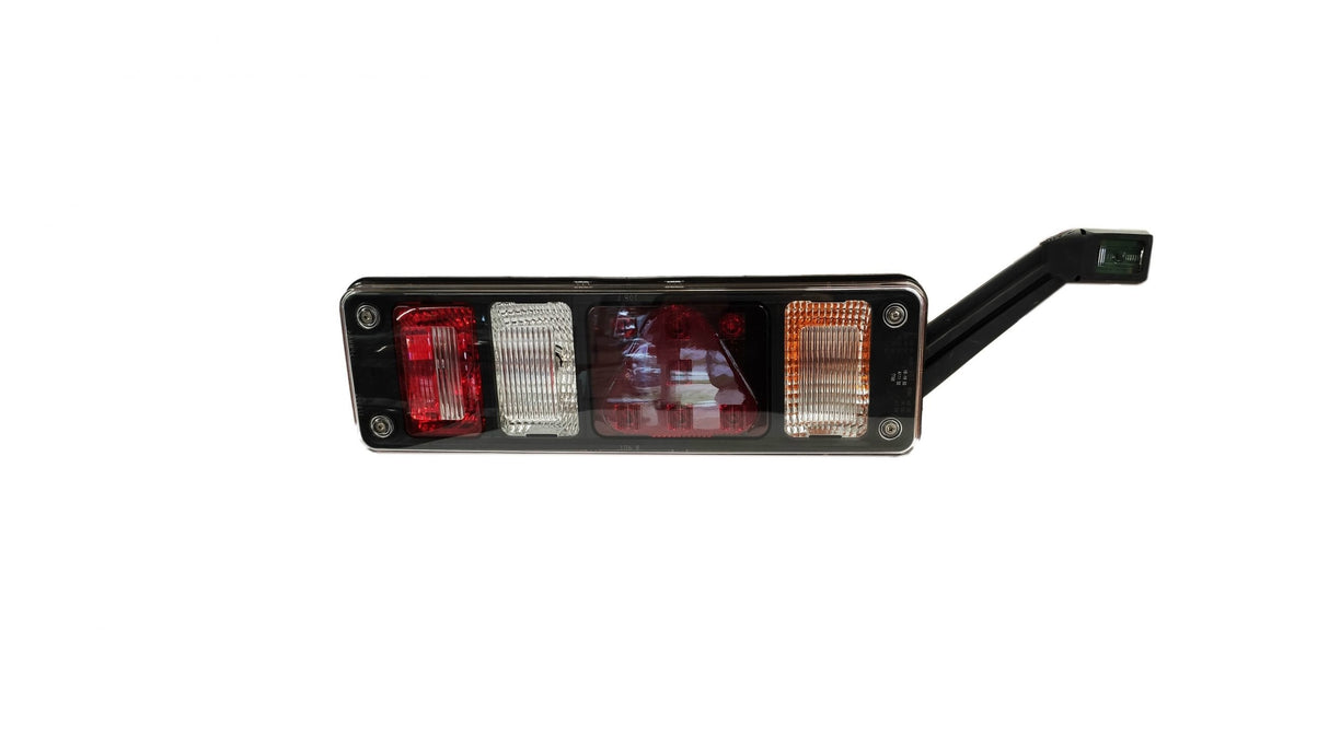 Lampa Krone s 7 komorovou LED trojuholníkovou prizmovou gumovou lampou