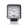 Pracovná lampa LED štvorcové rozptylové 27W 12/24V modrá