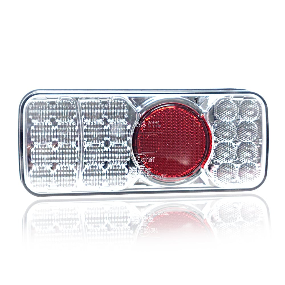 Svetlo LED s 5 funkčnými priehľadnými prizmami 12/24V