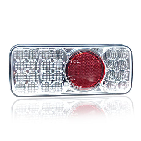 Svetlo LED s 5 funkčnými priehľadnými prizmami 12/24V