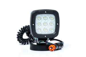 Pracovná lampa LED štvorcová s magnetom a pripojením do autozapaľovača