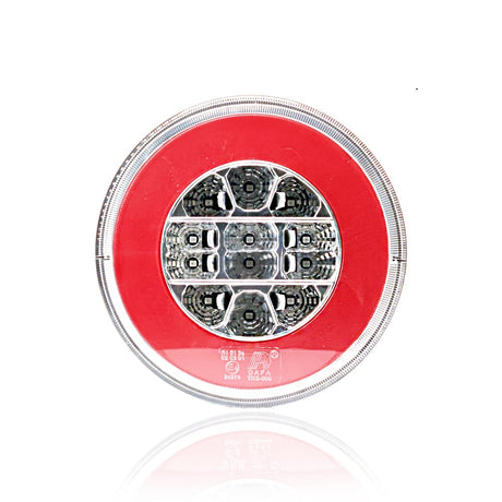 Lampa okruhly pás indexov LED priehľadný 12/24V