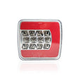 Lampa LED 4-funkčná priehľadná bez hranolu 12/24V