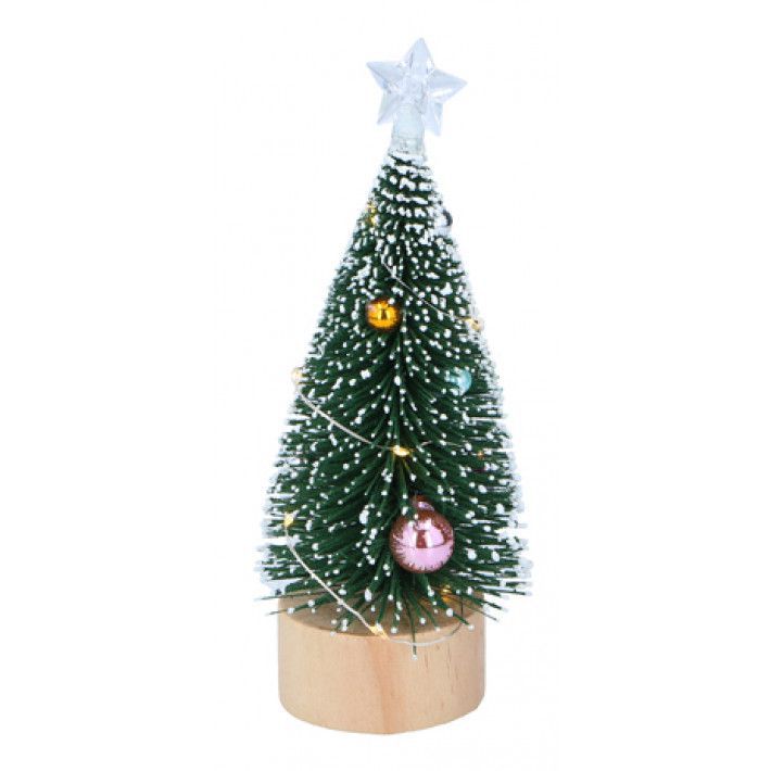 Vianočný stromček dekor 22,5 cm s 10 LED diódami