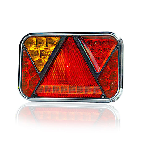 Svetlo LED s 5 funkciami vo forme trojuholníka s prizmou 12V
