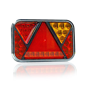 Svetlo LED s 5 funkciami vo forme trojuholníka s prizmou 12V