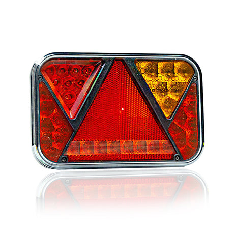 Svetlo LED s 5 funkciami vo forme trojuholníka s prizmou 12V