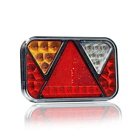 Svetlo LED s 5 funkciami vo forme trojuholníka s prizmou 12V