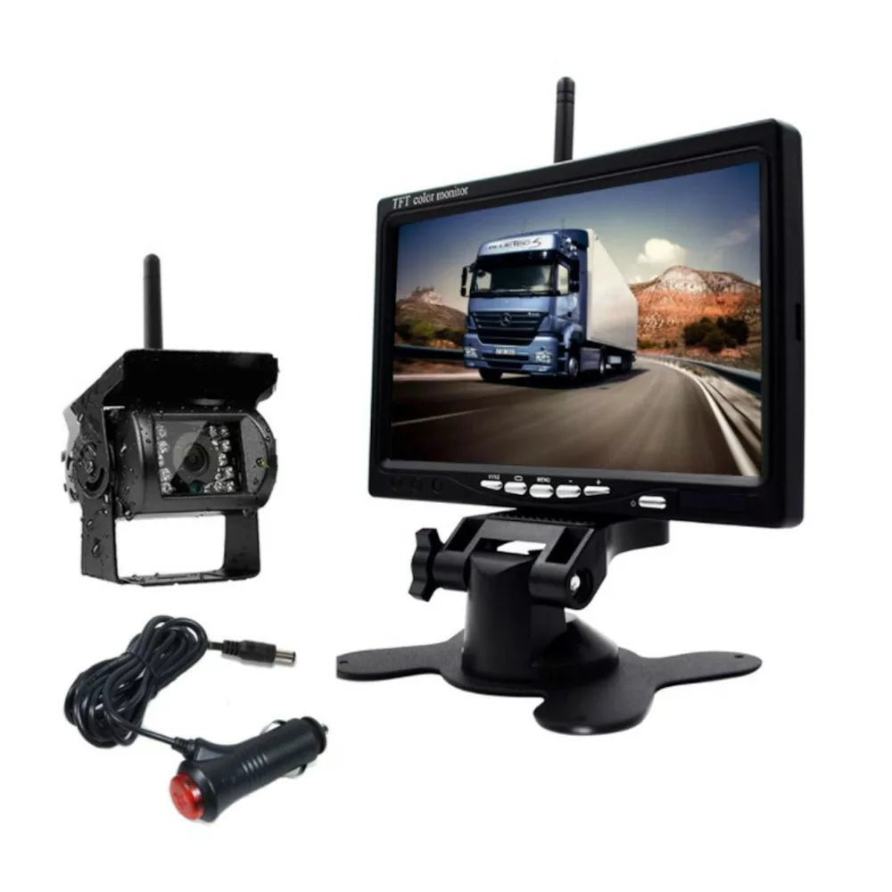 Bezdrôtová cúvacia kamera s monitorom 12/24V