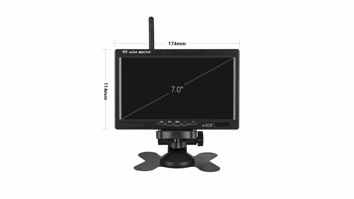Bezdrôtová cúvacia kamera s monitorom 12/24V