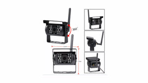 Bezdrôtová cúvacia kamera s monitorom 12/24V