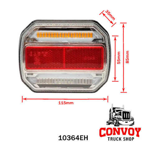 Svetlá na prívesný vozík LED 4-funkčné 12V/24V