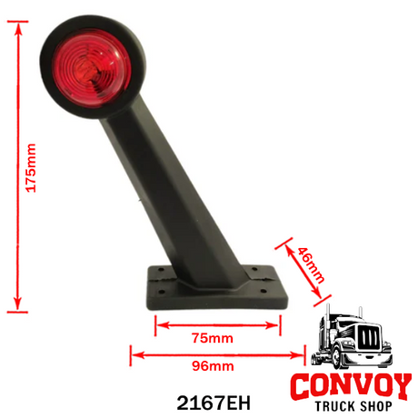 Obrysové svetlo gumová šírková lampa rovná, veľká, žiarovková