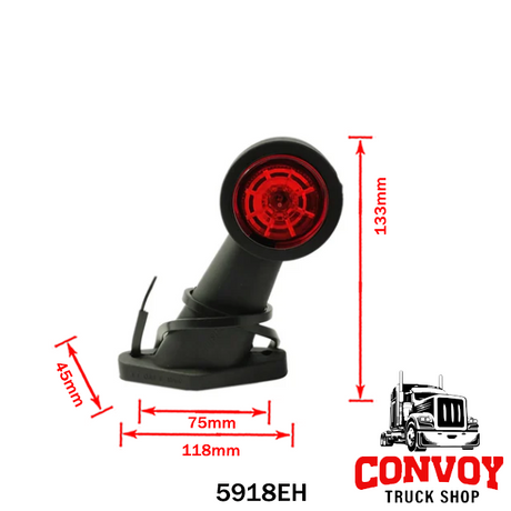 LED obrysové svetlá gumová šírková lampa s priamym LED hviezdicovým vzorom