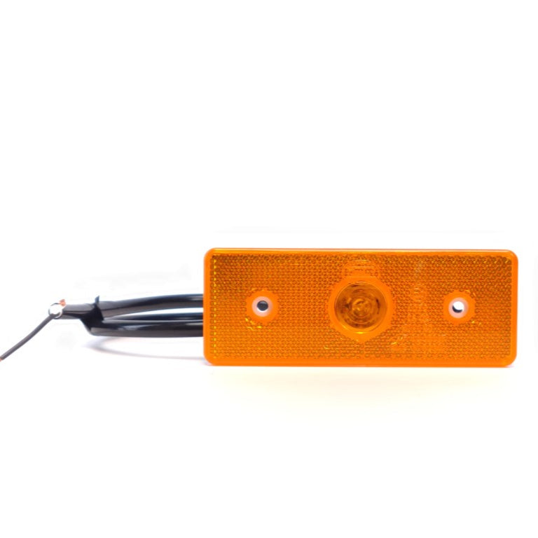 Pozičné svetlo s prizmovým dizajnom v žltej farbe a LED technológiou