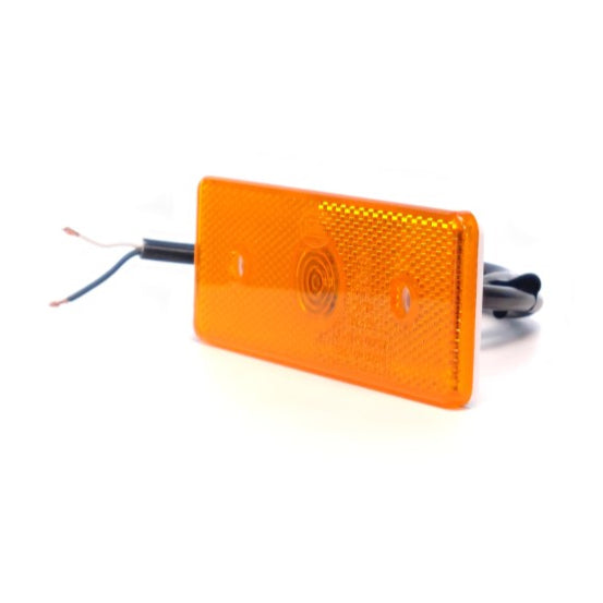 Pozičné svetlo s prizmovým dizajnom v žltej farbe a LED technológiou