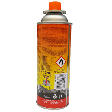 Plynová kartuša pre kempingové variče a horáky 393 ml