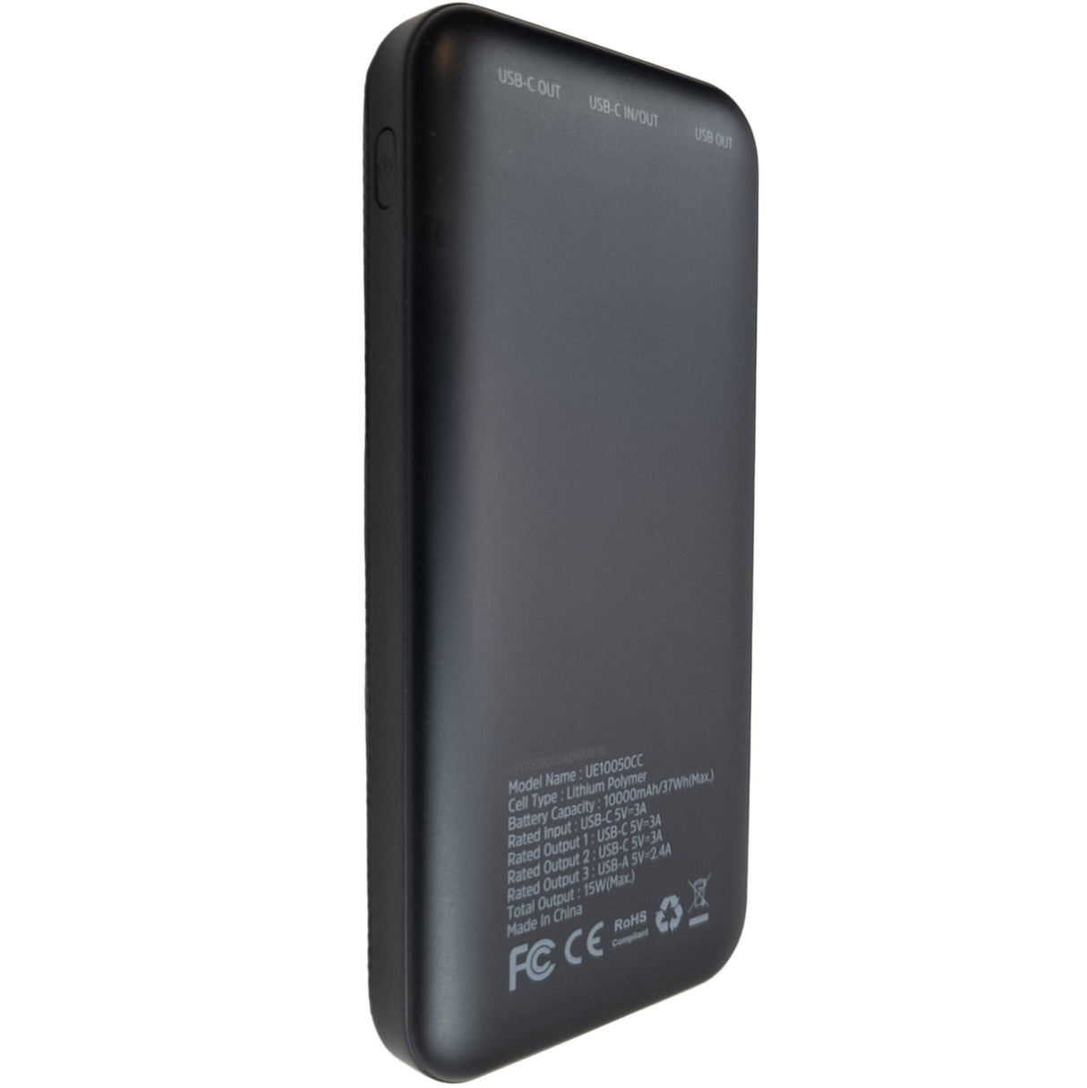 Powerbanka 10000 mAh 2x USB-C,1x USB-A (UE10055PQ) čierna