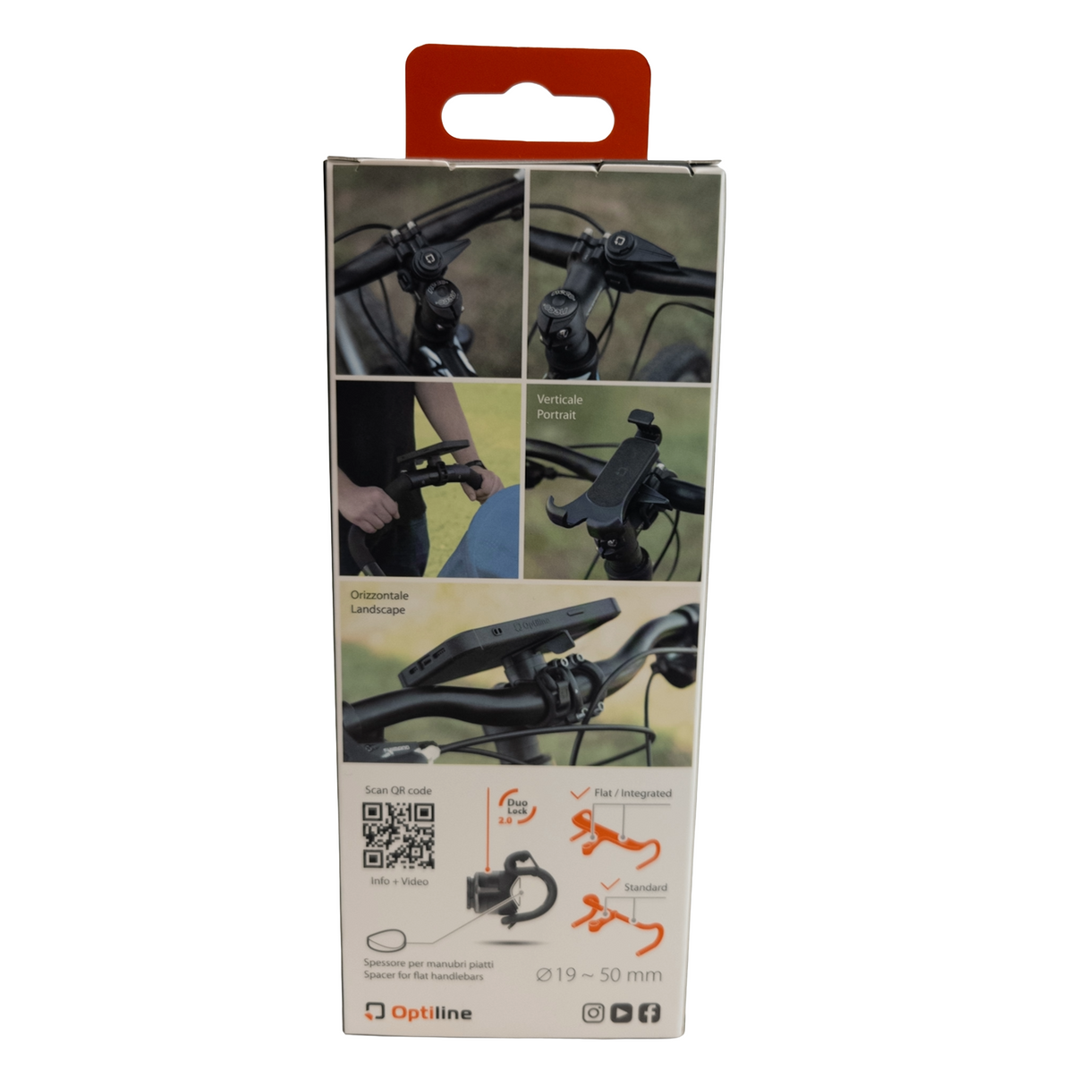 Držiak na mobil na bicykel DuoLock 2.0 Optiline