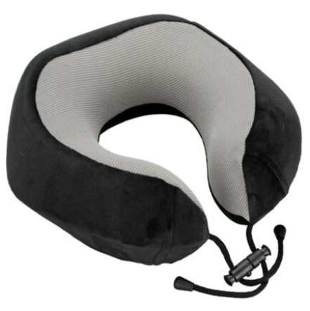 Cestovný vankúšik ergonomický čierno sivý