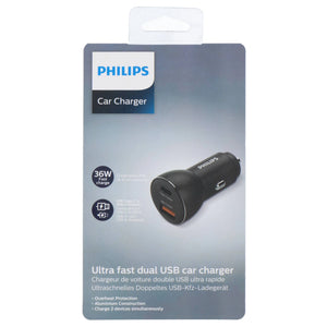 USB adaptér do zapaľovača s rýchlym nabíjaním 36 W