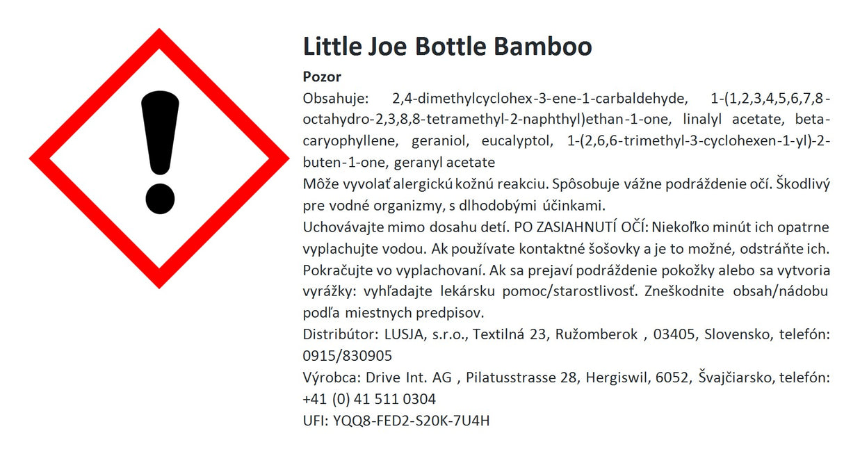 Vôňa do auta panáčik Little Joe Bottle