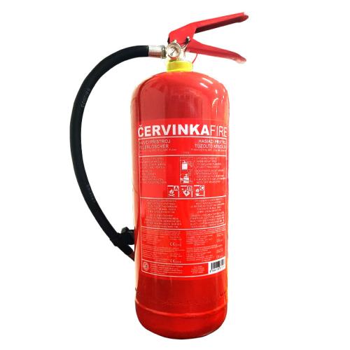 Hasiaci prístroj práškový 6 kg s revíziou (P6 Če2 34A/183B/C)