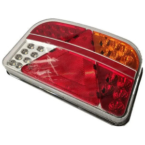 Koncové svetlá na návesy LED 7 funkčné zaoblené pravé