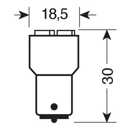 LED autožiarovka P21W modrá